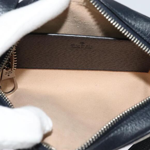 GUCCI GG Supreme Sherry Line Shoulder Bag Pvc Navy Red - Picture 16 of 16